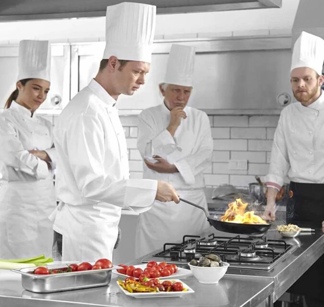 Cappelli da Cuoco Regolabili 9 Pollici Set per Cucina Ospitalità Ristorante