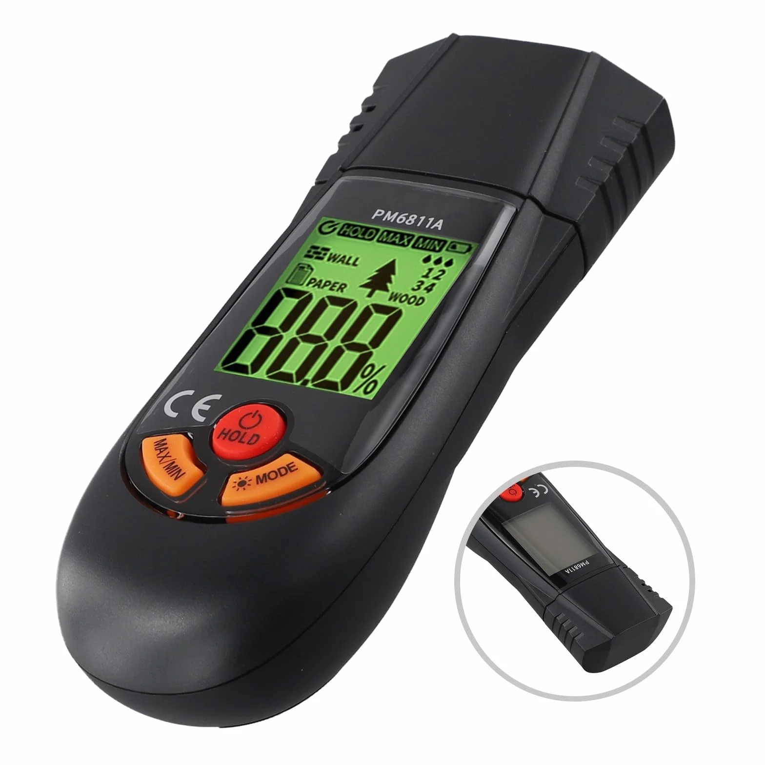 Misuratore di umidità per legno PM6811A 3 indicatori rilevazione rapida