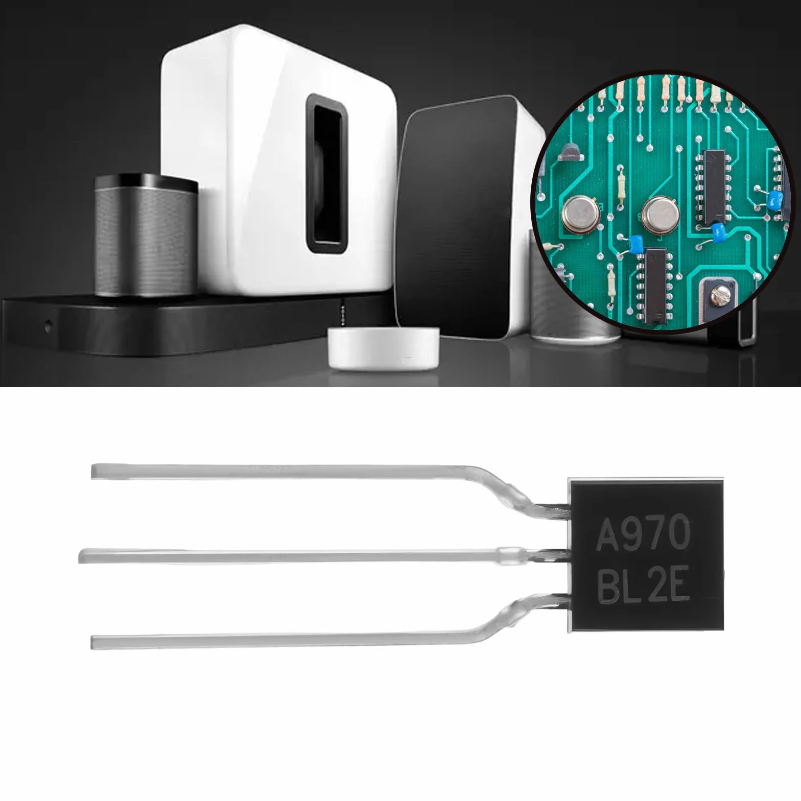 Create idea Transistor vintage 2SA970BL A970 a 3 pin per apparecchiature audio, 20 pezzi