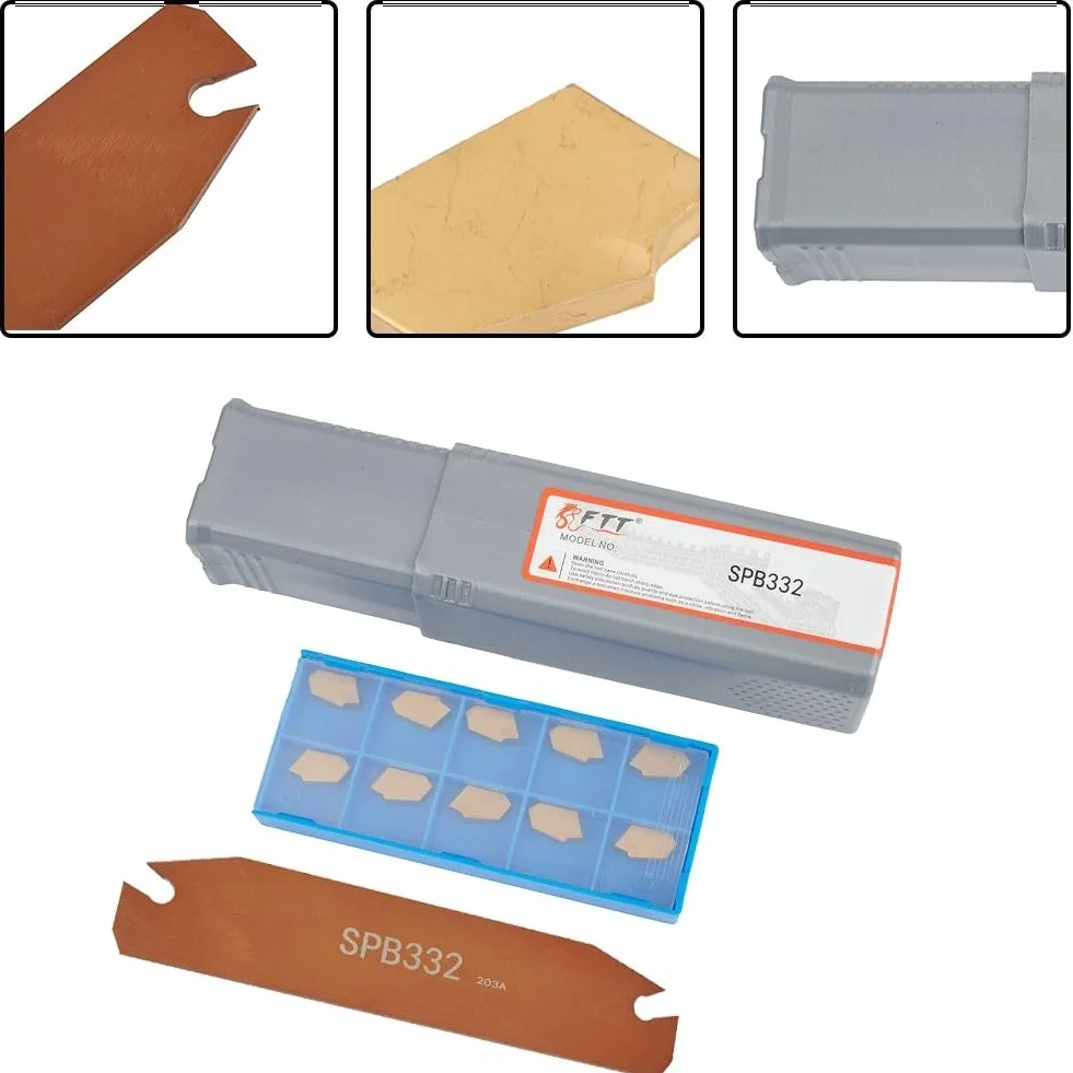 Portautensili per scanalatura SPB332 10 inserti carburo SP300 barra taglio 150 mm per SMBB1632/2032/2532