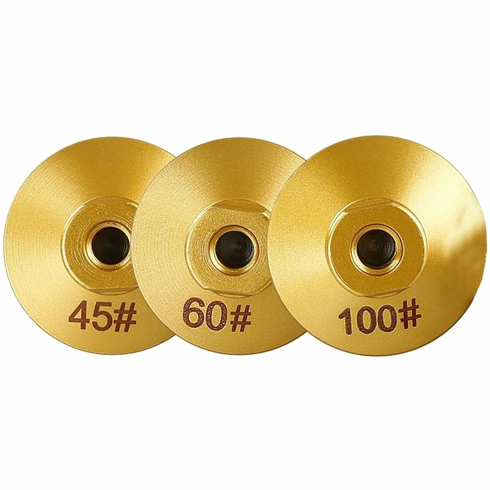 Set di mole brasate 50 mm 3 pezzi per marmo granito quarzo calcestruzzo