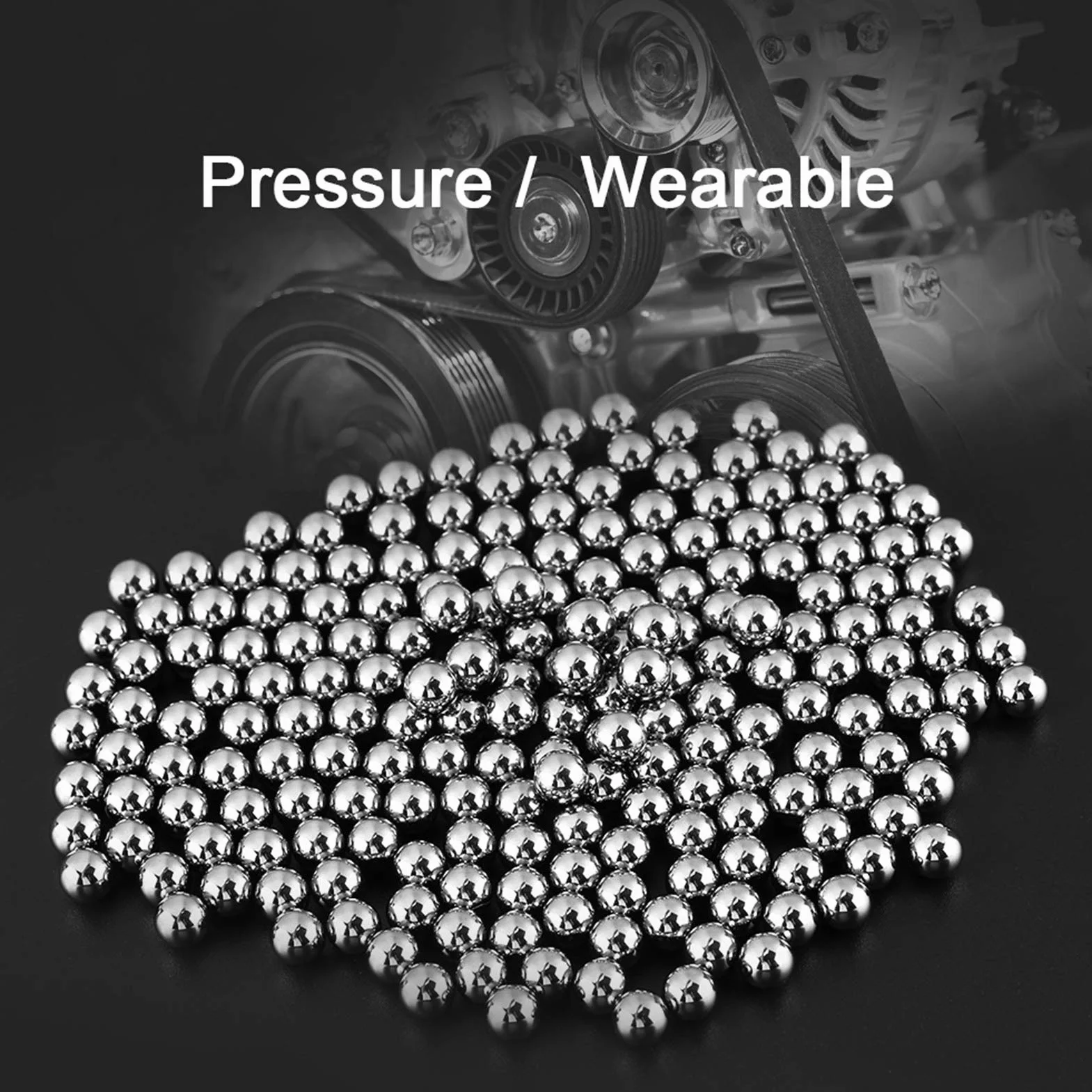 Sfere per cuscinetti, 200Pcs 6.35mm Sfere per cuscinetti industriali di precisione con diametro di 1/4 di pollice G10, acciaio