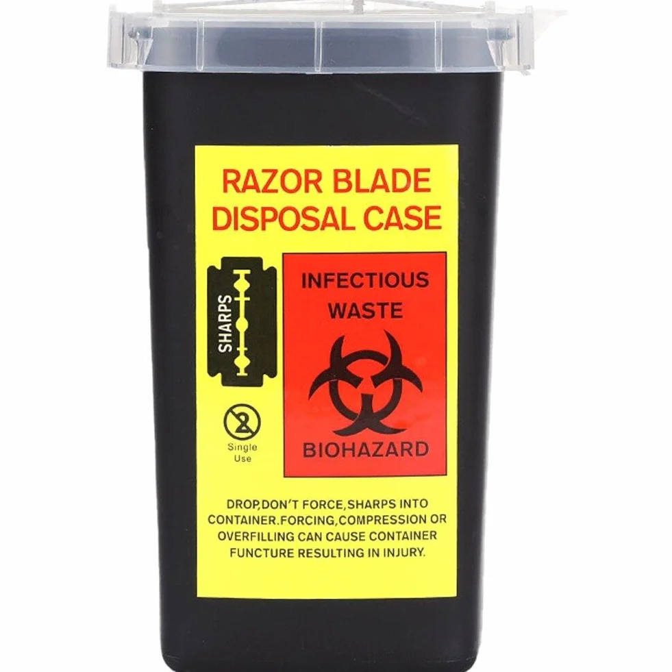 Hrippy Contenitore Sharps per Smaltimento di Aghi e Siringhe, Portatile per Uso Domestico e Viaggio