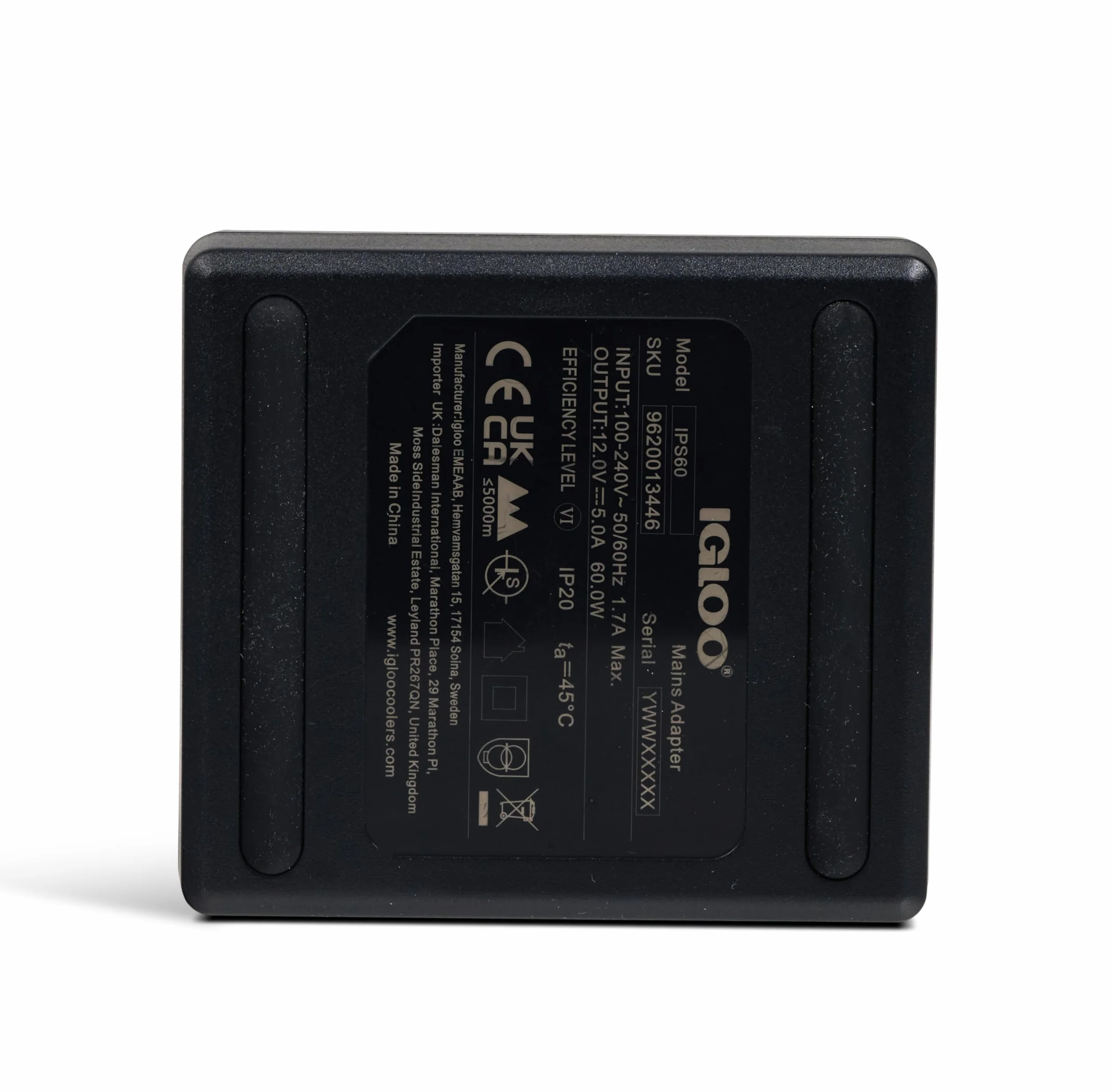 IGLOO IPS60 Inverter 12V / Convertitore – adattatore per frigoriferi termoelettrici tramite presa accendisigari – affidabile, compatto & sicuro – ideale per auto, camper, barca & outdoor