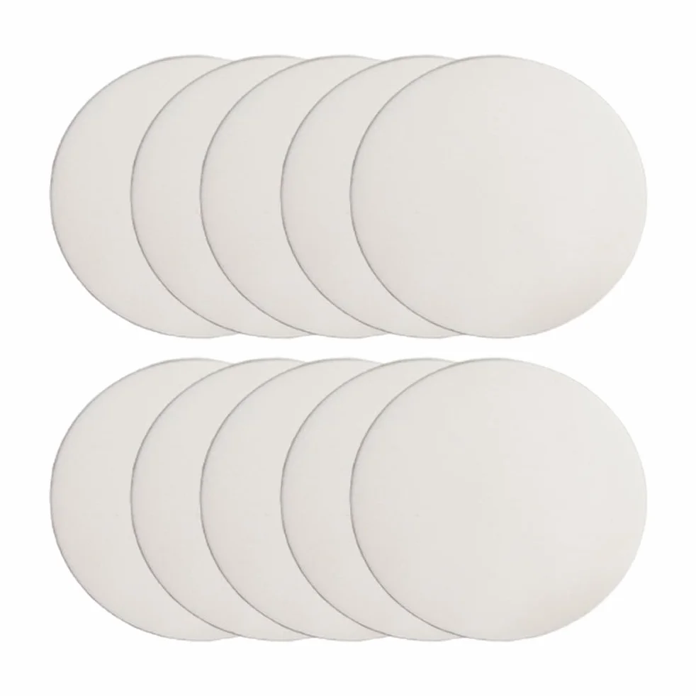 Piastra isolante rotonda in ceramica di allumina 10 pezzi Diametro 30 mm Spessore 2mm