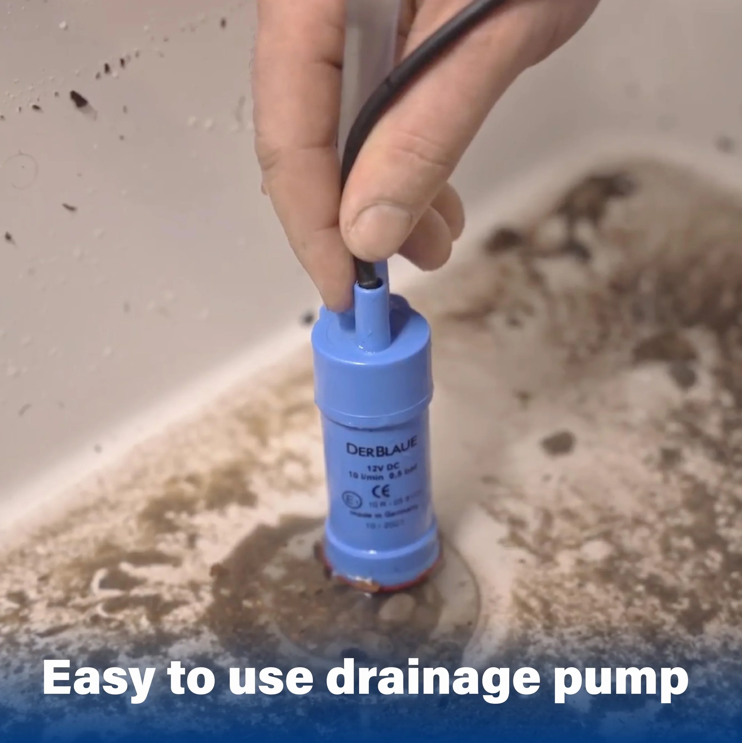 DERBLAUE® Sistemi di raccolta liquidi altamente flessibili - Set completo – per il recupero e il pompaggio di liquidi nei settori edile, officina e servizi, per H20 (UE)