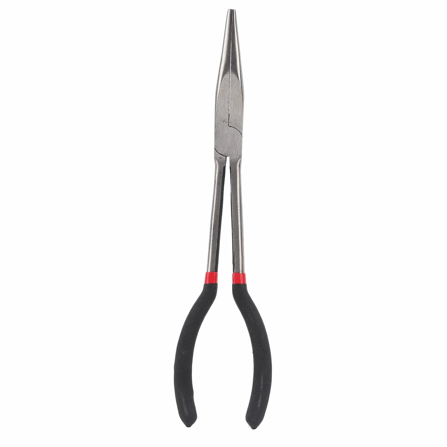Pinza a Punta a Naso Lungo con Manico a Non Slip per la Riparazione - Kit Pinza a Naso Ad Ago in Acciaio