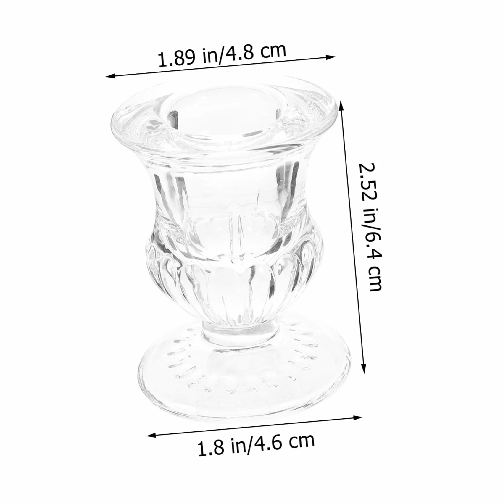 SOLUSTRE 2 bicchieri in vetro per occhi portatile, per la cura degli occhi, design trasparente