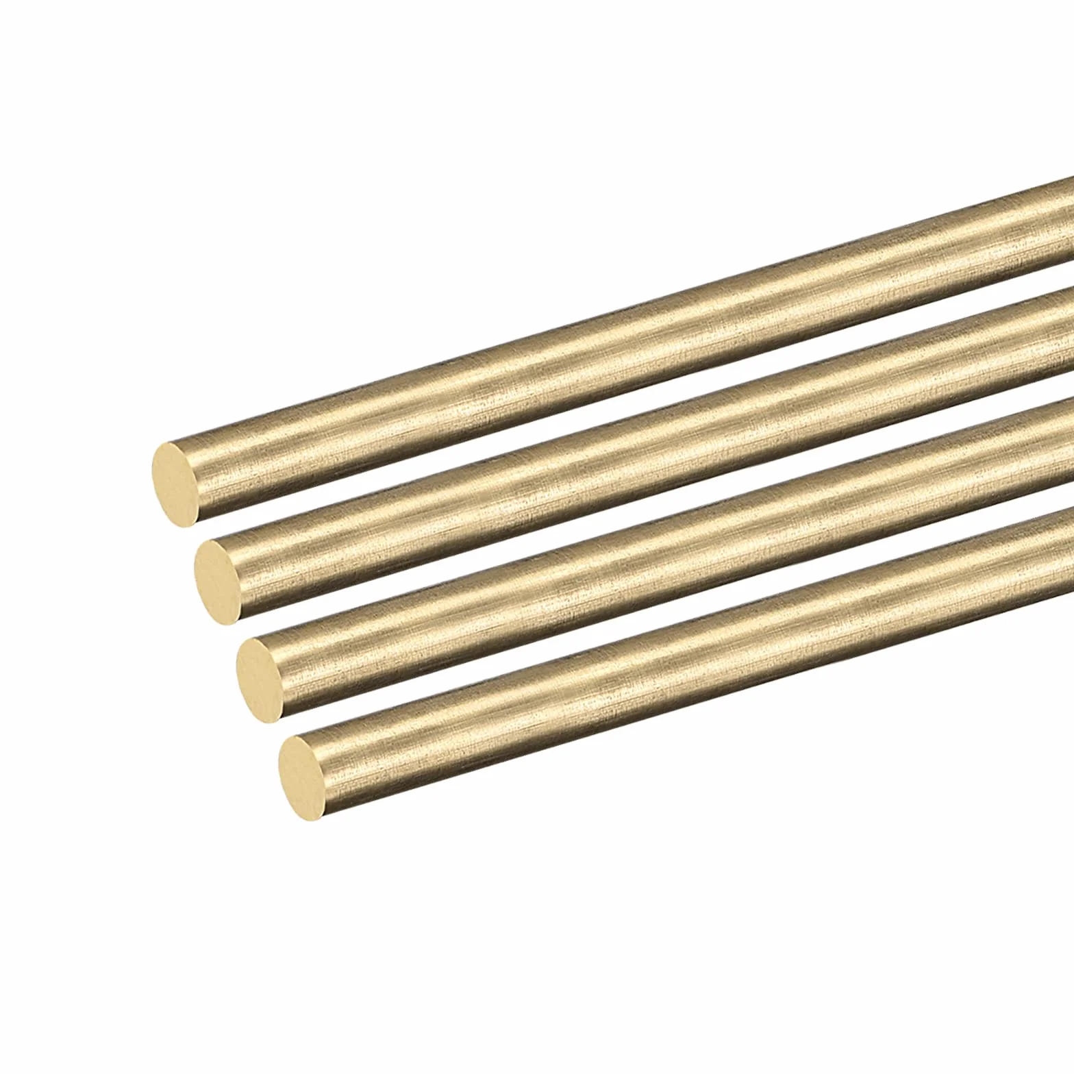 Ottone Massiccio Tondo Asta 5mm x 300mm 4pz per Fai-da-Te Artigianato