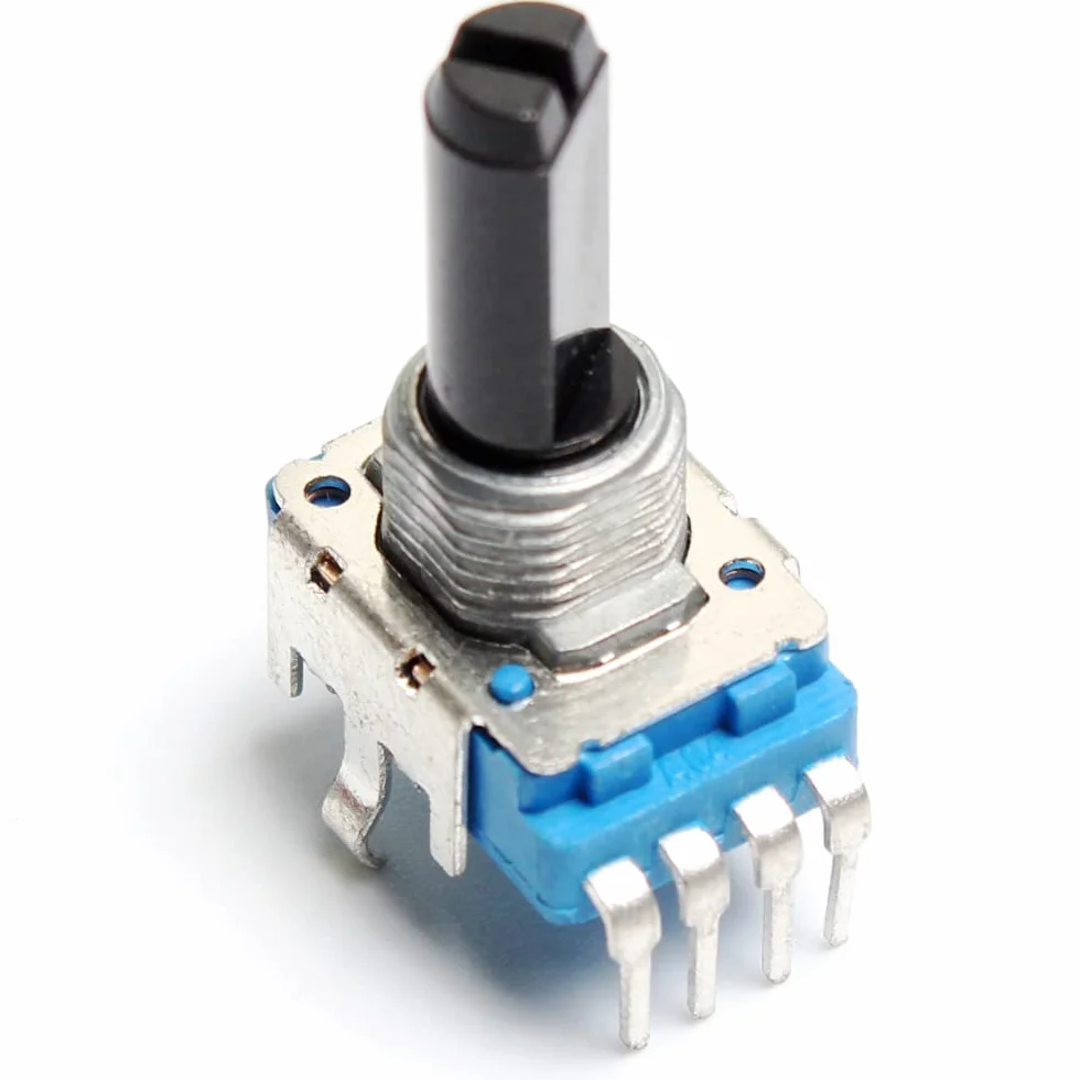 Potenziometro rotante di controllo volume a 4 pin,1K Ohm