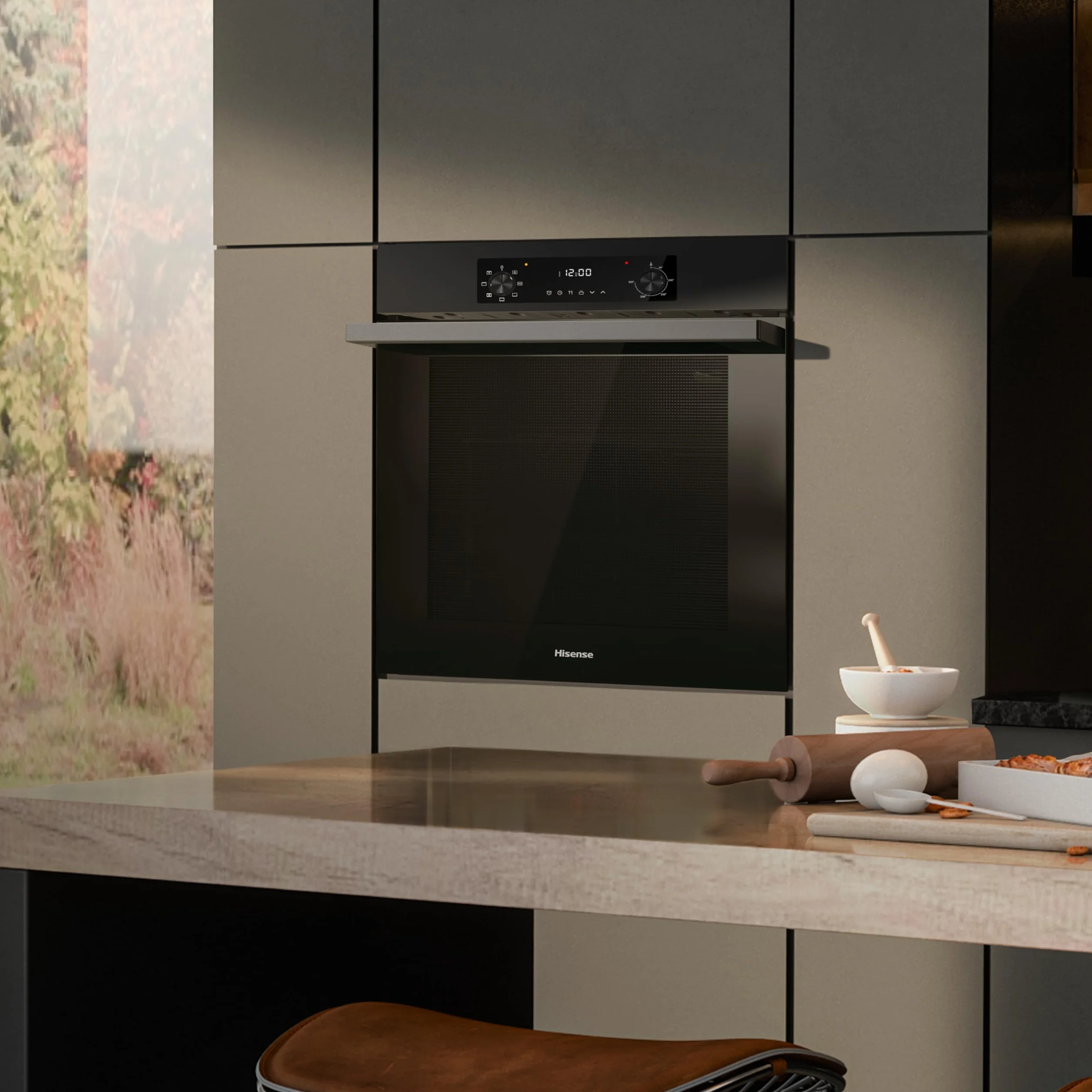 Hisense BI62220AB Forno Multifunzione 61L 7 Funzioni Even Bake AquaClean Classe A Nero