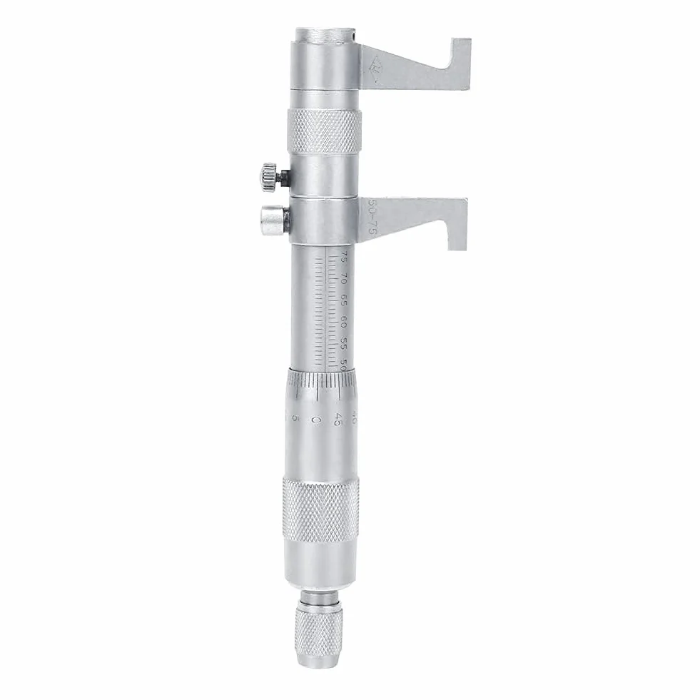 Micrometri interni, 50-75 mm 0,01 mm Micrometro interno Diametro interno del foro Diametro misuratore di precisione per la misurazione di vari interni(50-75 mm)