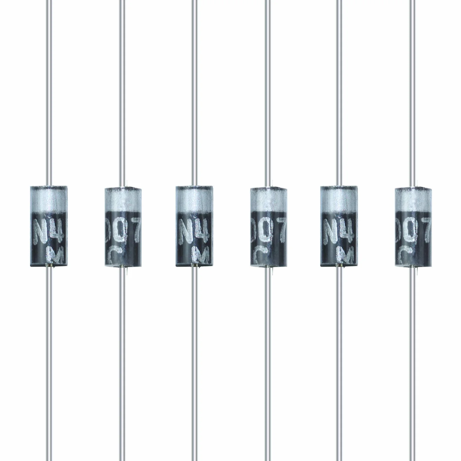 200 Pezzi 1N4007 Diodo Raddrizzatore 1A 1000V DO-41 Assiale 4007 1 Ampere 1000 Volt IN4007 Elettronico Diodi in Silicone