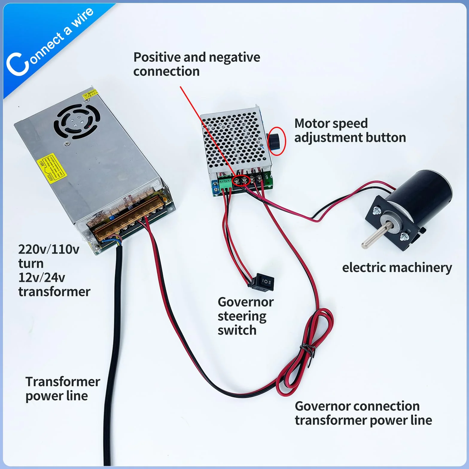 Motore CC ad alta coppia 12V/24V, Motore silenzioso a magneti permanenti con connettore per cavi per progetti fai-da-te,30W CW/CCW 3500/7000RPM(Asse di rotazione allungato)