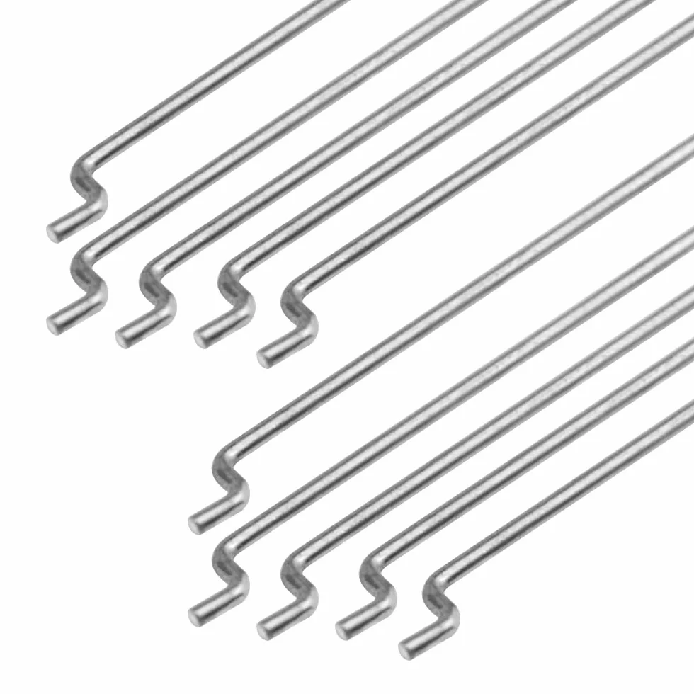 10 pezzi in acciaio 1,2 x 260 mm + 10 clacson in nylon micro controllo 20 x 11 mm 4 fori per RC aereo fai da te