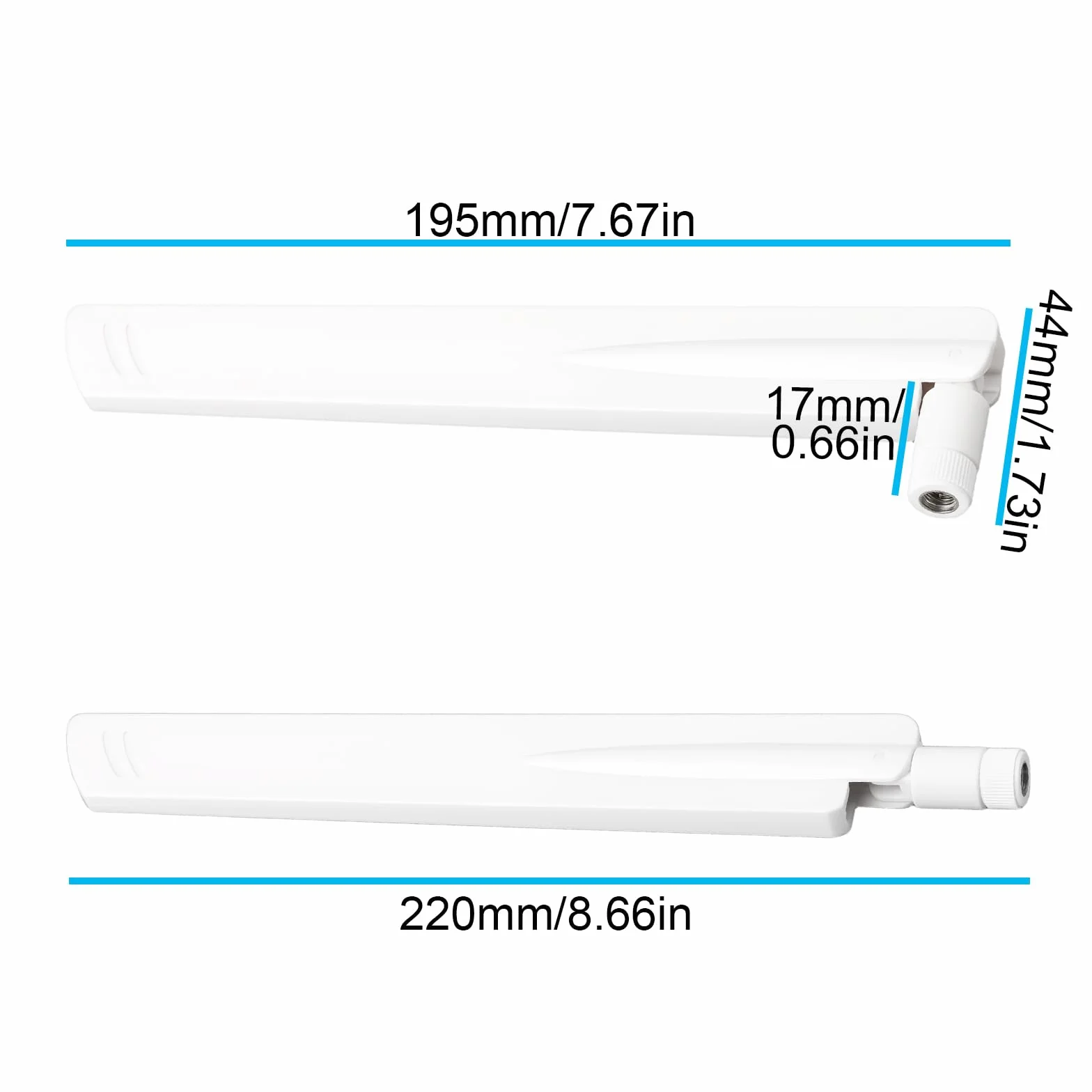 SG Store Antenna Omnidirezionale SMA Ad Alto Guadagno 5G 18dBi Full-Band 600-6000MHz per Apparecchiature di Rete GSM/GPRS/5G/NB-loT Full Band Bianca