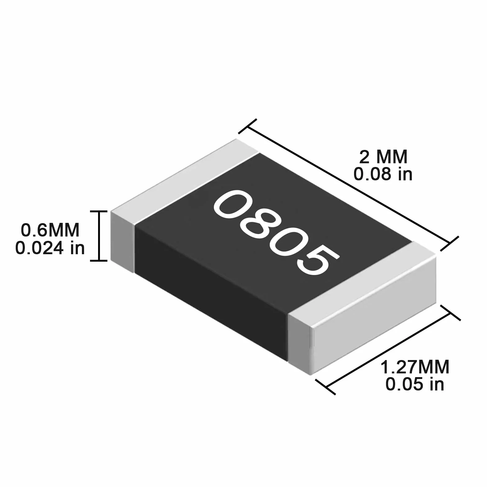 0805 Resistenze SMD 45 Valori 1800 Pezzi 0R-10M Ohm 1/8W Resistori SMT Kit