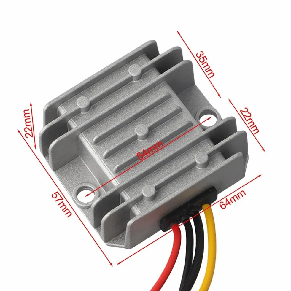DC 6V (5V-11V) a 12V step-up convertitore di tensione 3A 36W con guscio in alluminio impermeabile IP68, regolatore di potenza CC ad alta efficienza per settore automobilistico, marino,