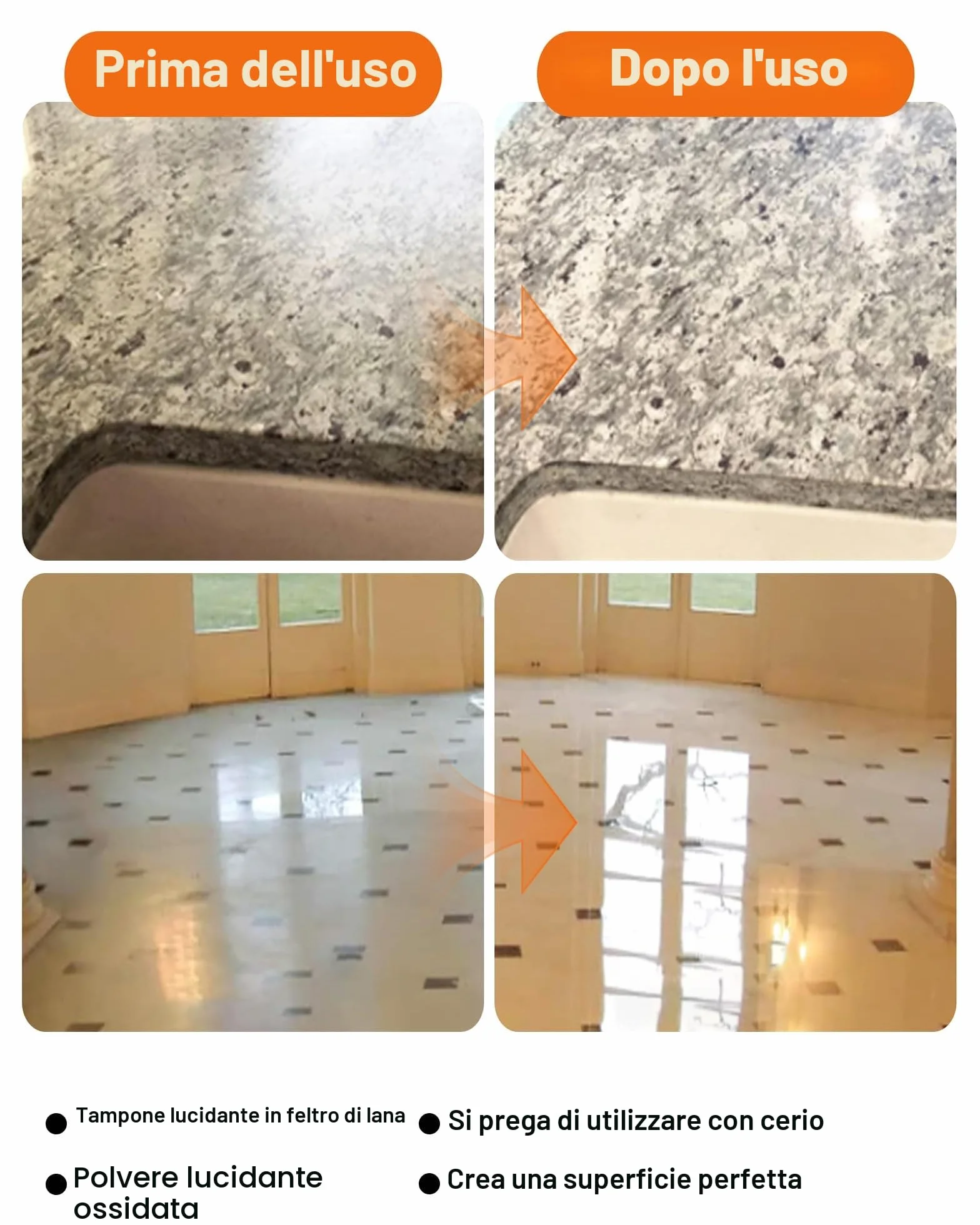 Zestaw 14 Pezzi Dischi Diamantati 100 mm M14 do Marmo Lucidatura a Umido/Secco