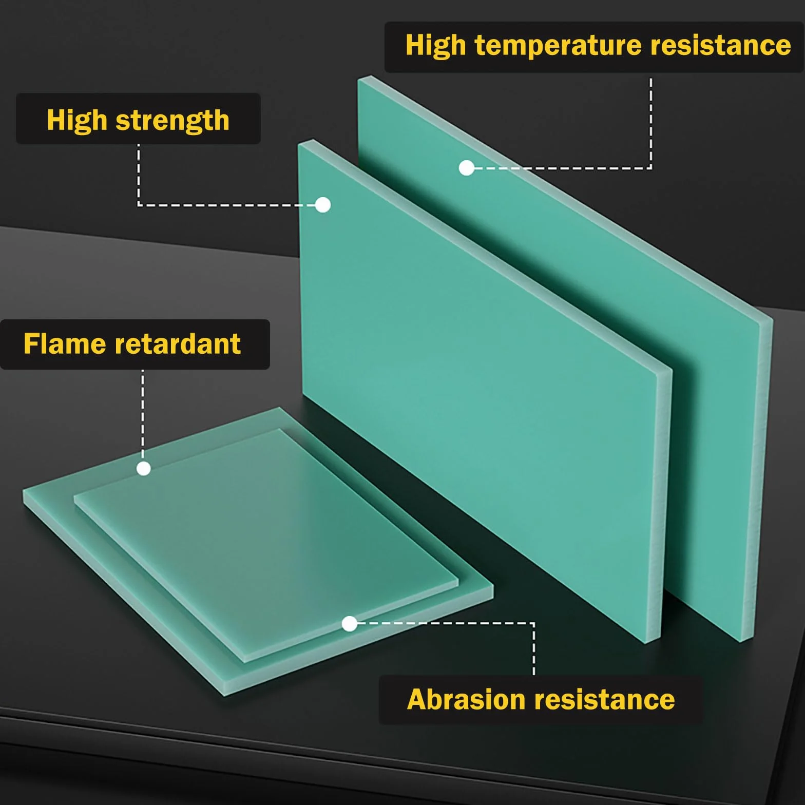 FR4 Foglio di Resina Epossidica in Fibra di Vetro 300x300x1.5mm per PCB Prototipazione