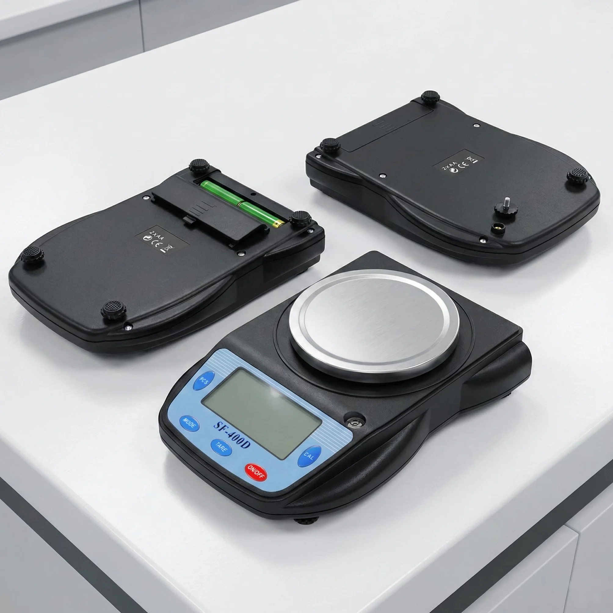 Eosphorus Bilancia di Precisione 600g/0,01g con Piatto Rotondo, Bilancia Digitale per Laboratorio, Scuole e Chimica, Funzione Conteggio, Unità g/oz/ct, Ricarica USB e Adattatore