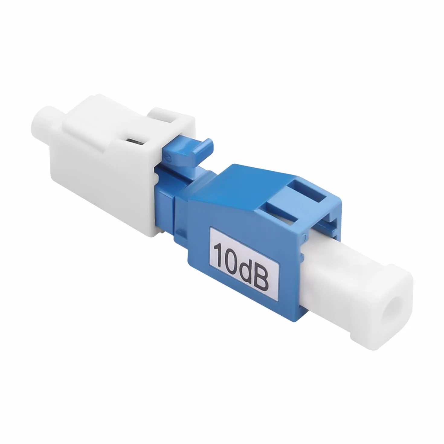 QIANRENON 10dB LC/UPC Attenuatore fisso in fibra ottica LC maschio a femmina Singlemode Attenuatore ottico fisso lc-UPC Fixed Attenuatore, valore di attenuazione 10dB±1, per CATV FTTH