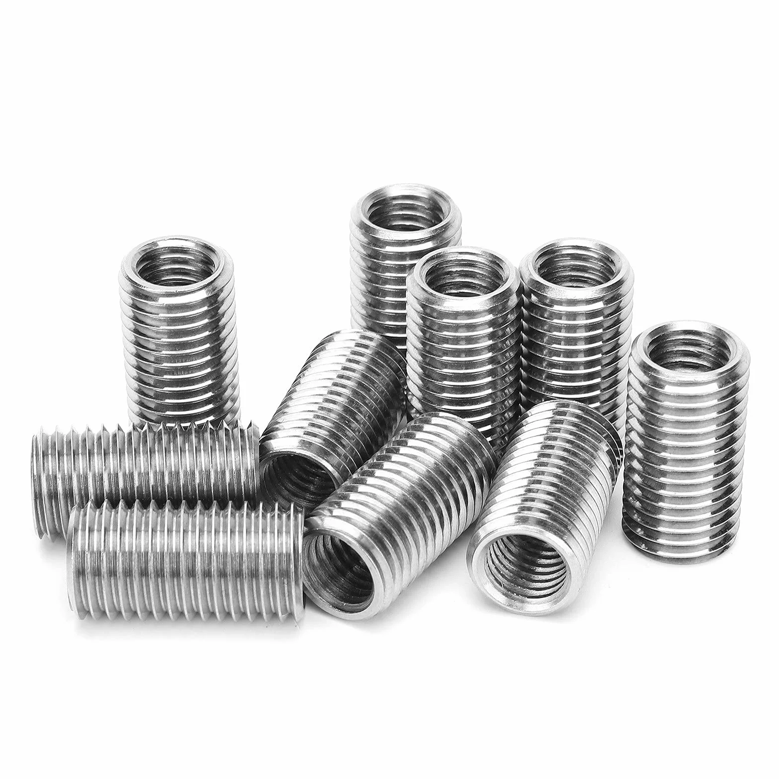 Dado Riduttore Inserto Filettato M12 a M16, Adattatore Filettato Acciaio Inox 10 Pezzi