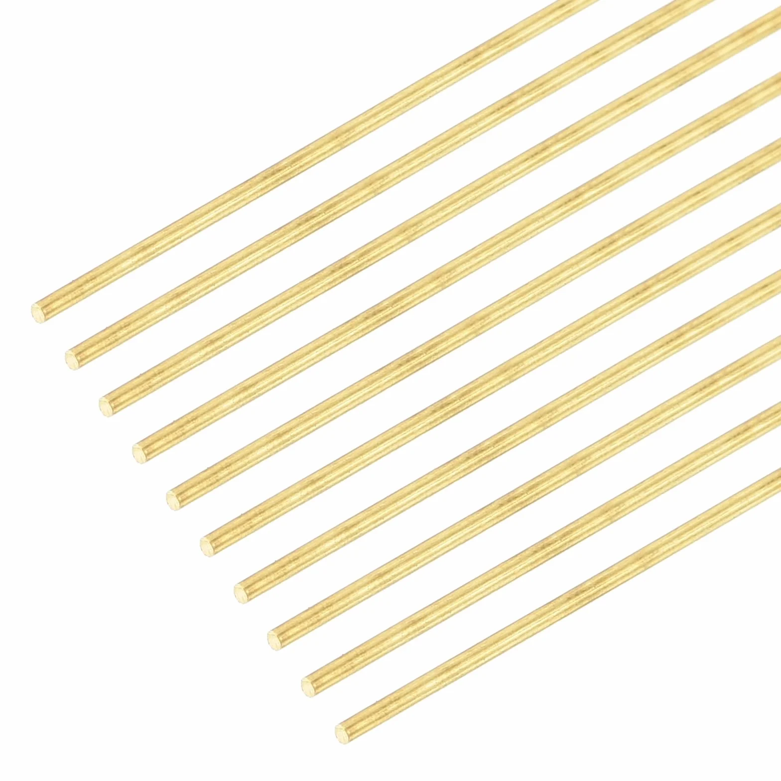 DMiotech 20pz Aste in Ottone 2mm x 300mm Barre Rotonde Massiccio per Fai Da Te