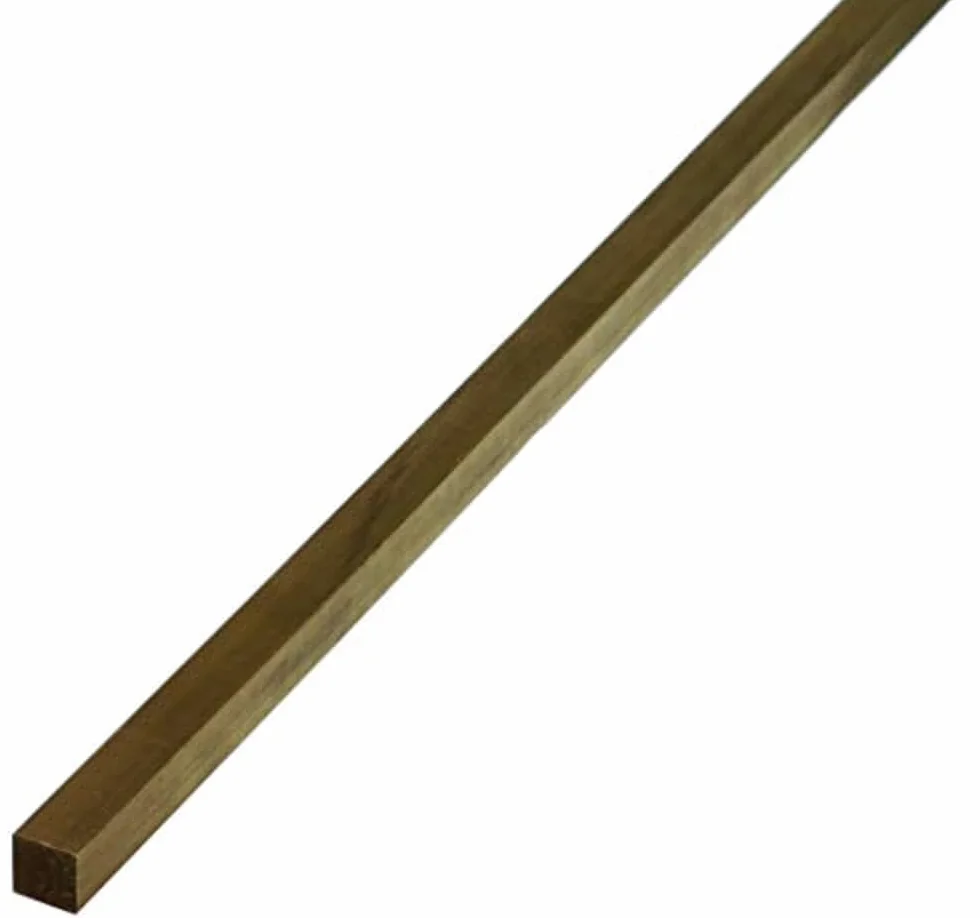 Alberts 471019 Barra quadrata, acciaio, 1000 x 6 x 6 mm