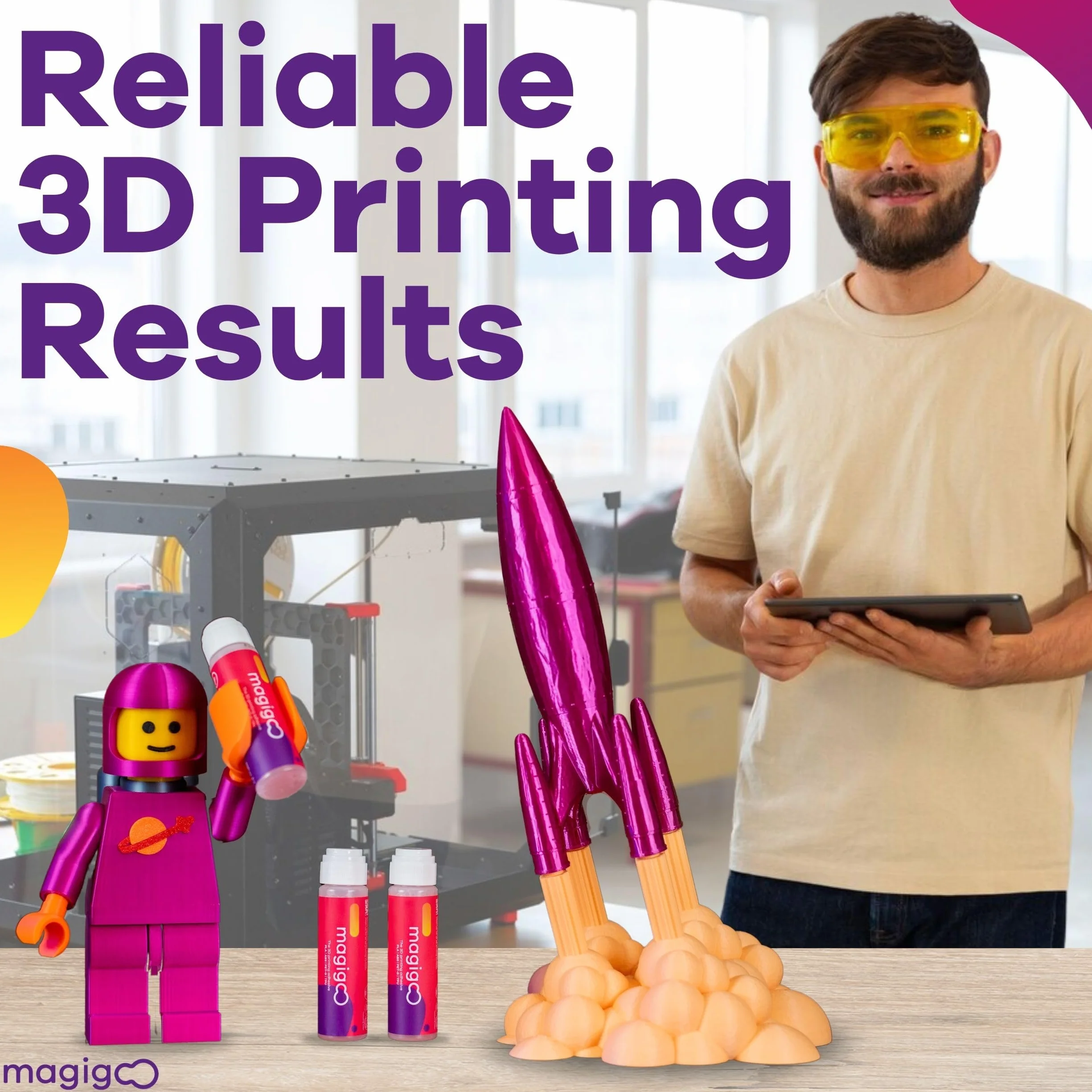 Magigoo, adesivo per stampa 3D all-in-one, 1.75 mm, 85 g, 1 unità, MO2016, Incolore, Termoplastica