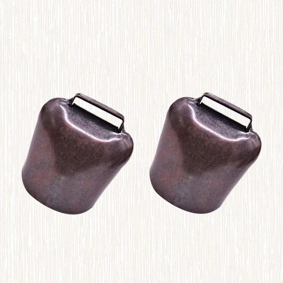 EXCEART Campanacci per Mucche e Pecore 2 Pezzi in Bronzo Portatili