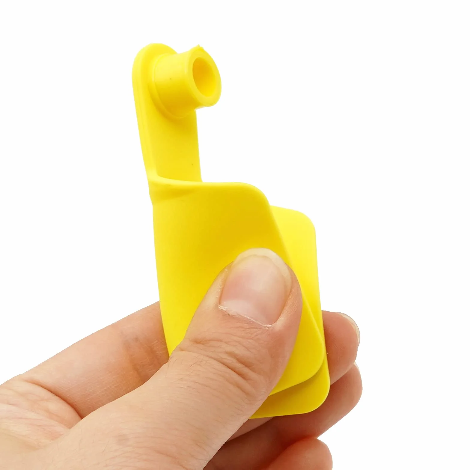 M.Z.A Etichette auricolari, 100 pezzi, etichette per l'identificazione del bestiame, in TPU giallo, vuote, per capre, pecore, maiali, maiali, mucche, bovini, vitelli, fattoria, con pinze, 7,6 cm di