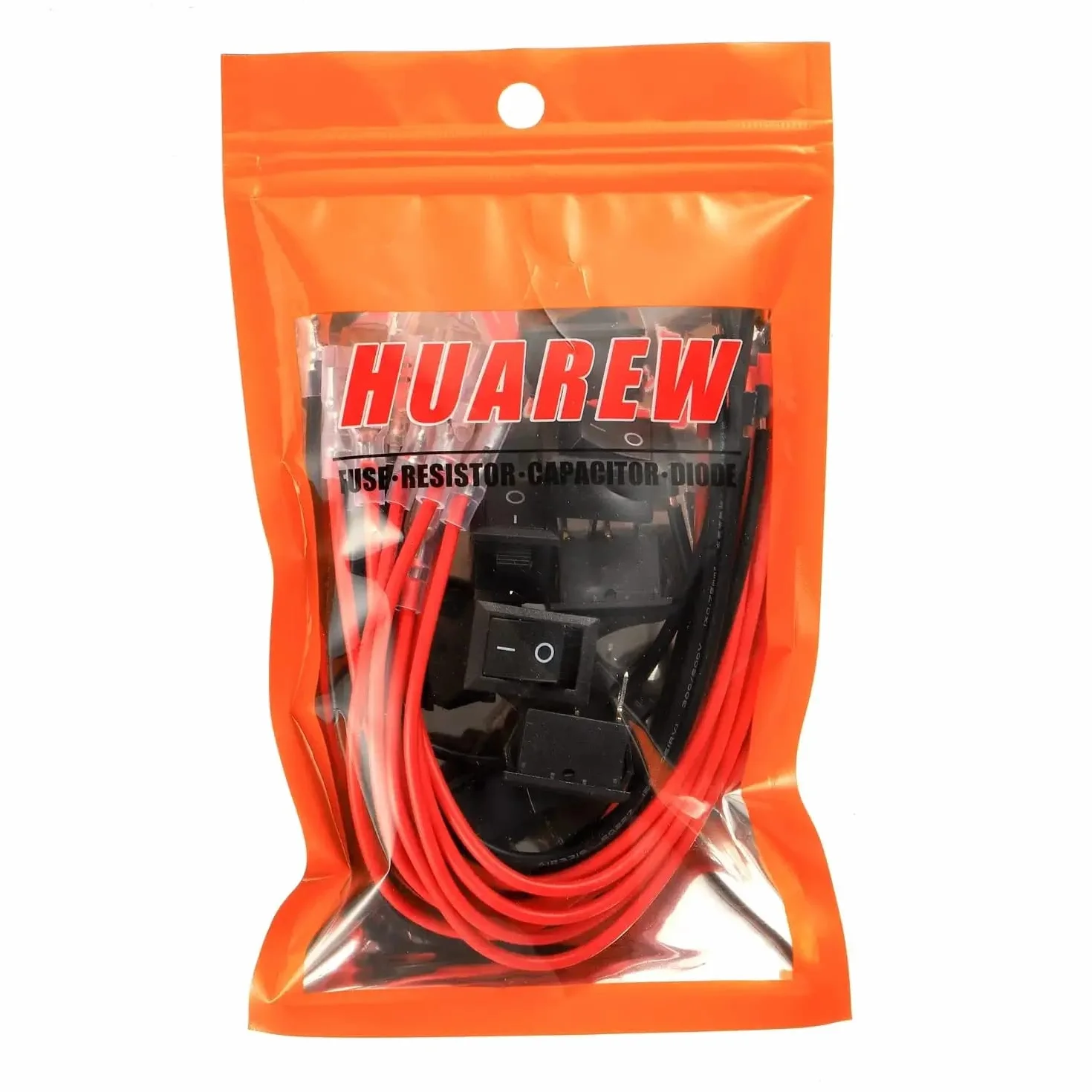 Mini interruttore a bilanciere T85 KCD1-101 Interruttore a bilanciere SPST a 2 pin con cablaggio nero (10 pezzi)