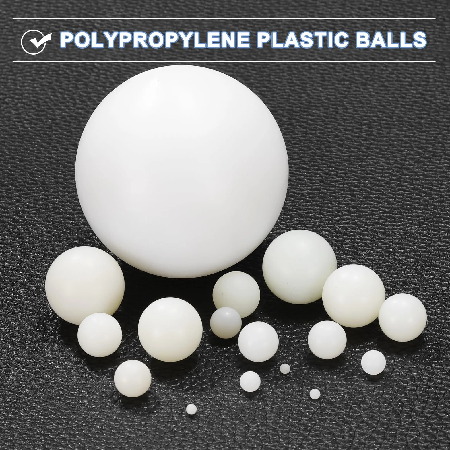 QUARKZMAN 60Pcs Sfere Di Rullamento In Nylon 10mm Sfere Solide In Plastica, Sfere Di Precisione G1 Superficie Satinata, Bianco