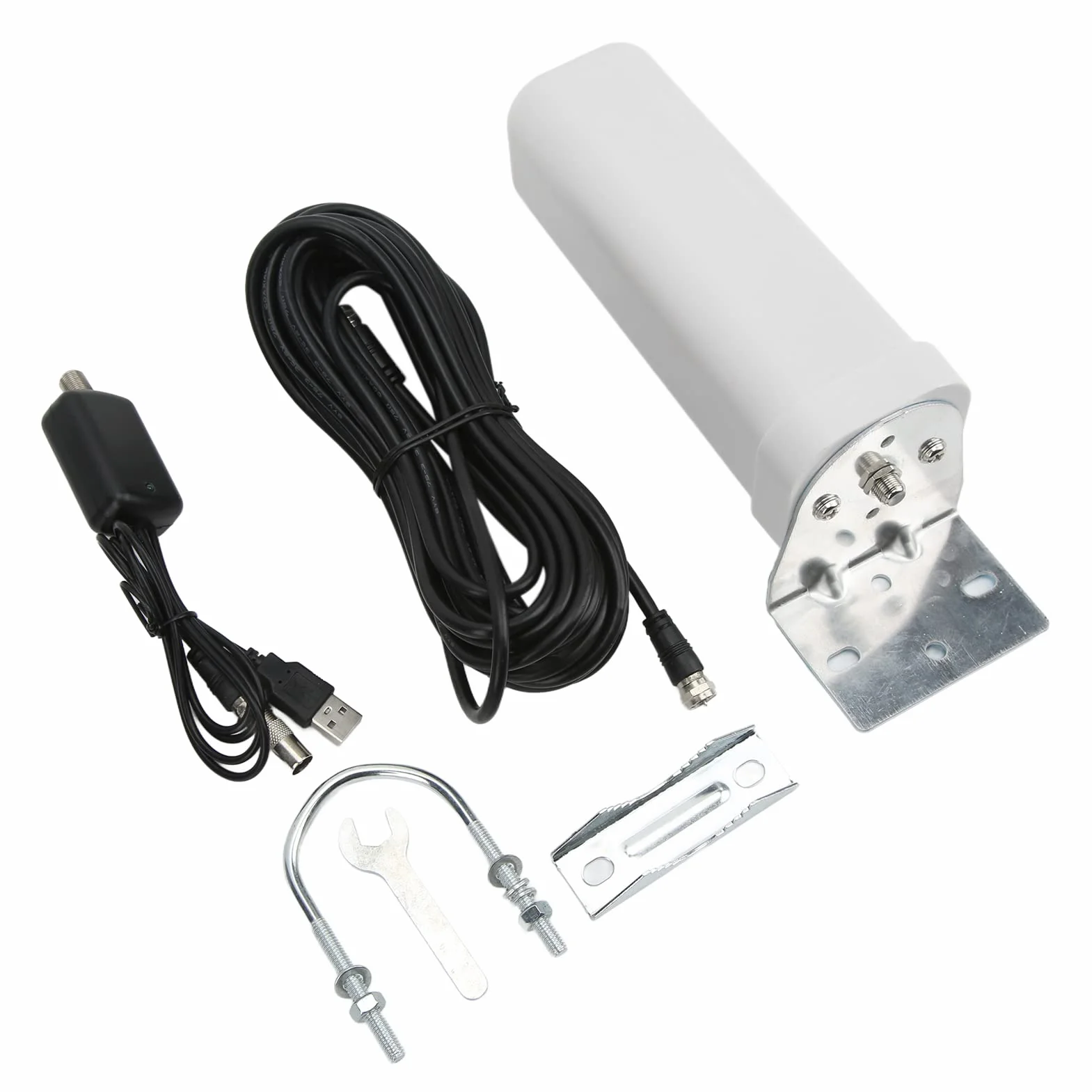 Omni Antenna Outdoor IP67 5V 25dBi Ricevitore di segnale HD 1080P ad alto guadagno per ATSC DVB T ISDB T DTMB DMB T Attrezzature industriali e case intelligenti
