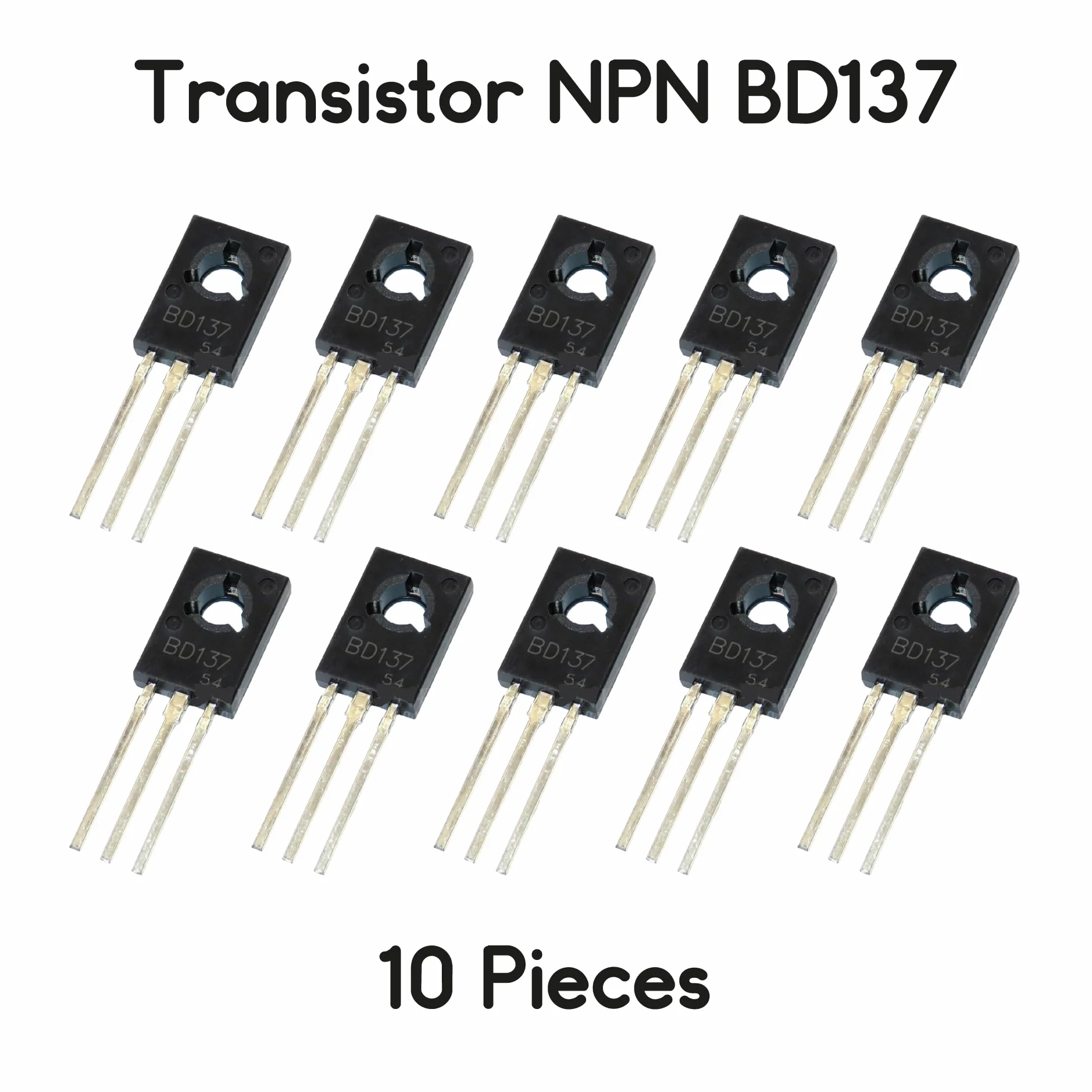 Kit di 10 transistor NPN BD137 60V 1.5A
