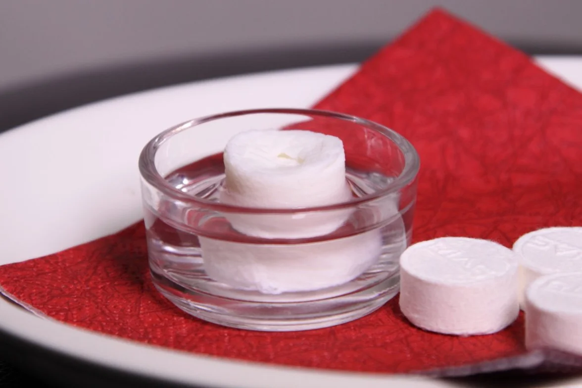 Rias Perfect Tissue 100 salviette a forma di compressa biodegradabili mini panni pressati