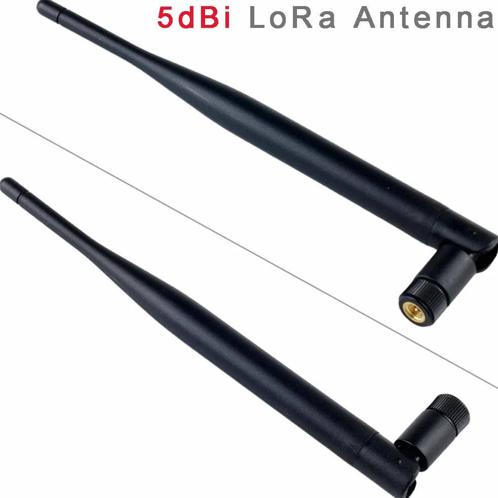 DIYmalls 868 MHz Antenna LoRa 5dBi SMA maschio 195 mm + cavo SMA femmina per Meshtastic LoRa 32 V3 HTCC-AB02S Heltec T114 Mesh Node LoRa32u4II (confezione da 2)