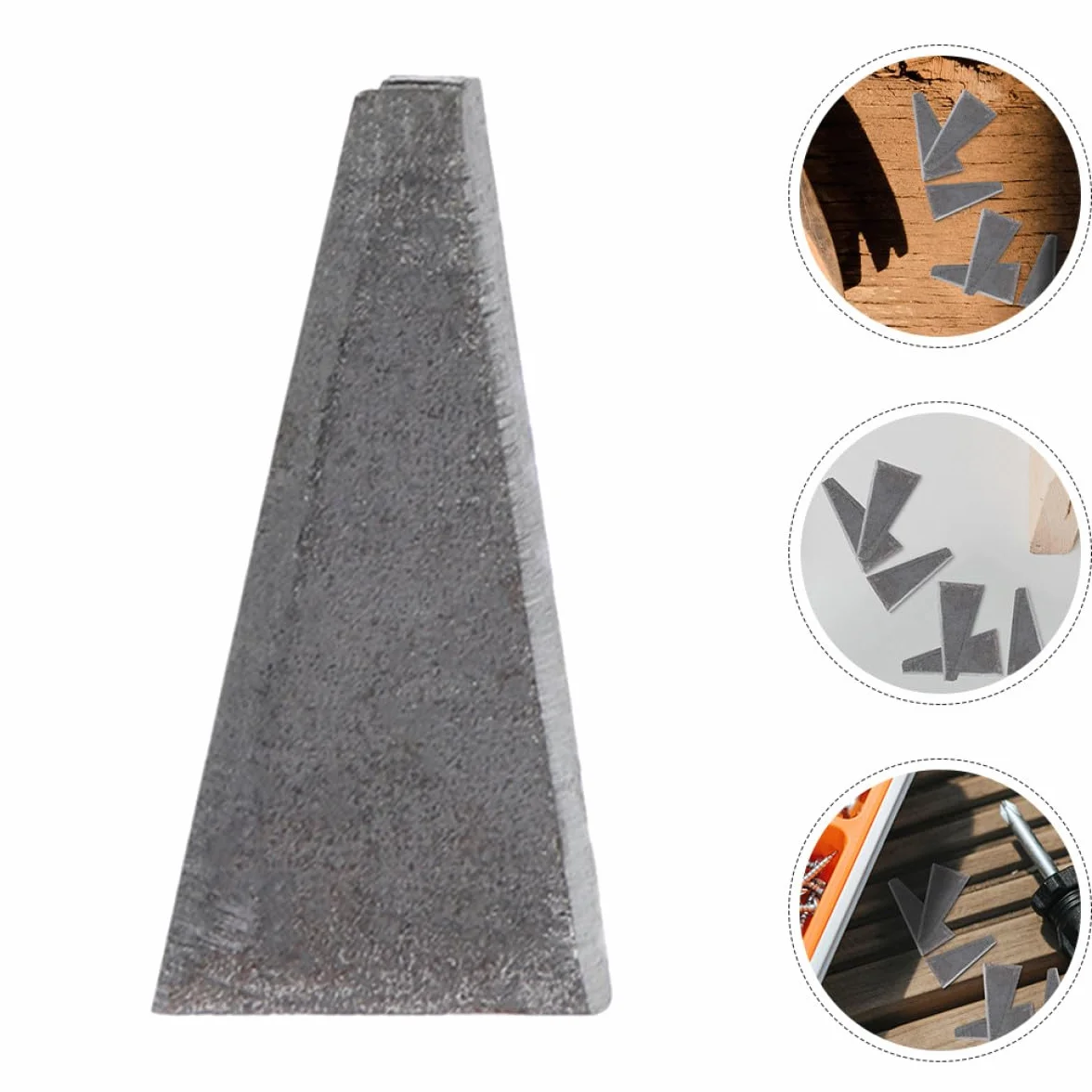 Cunei Triangolari in Metallo Manico Legno 30 Pezzi per Abbattimento Alberi