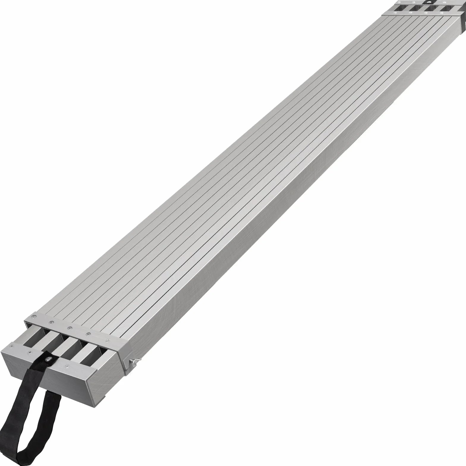 VEVOR Asse da Lavoro Telescopica in Alluminio 1840-2750 mm Asse per Impalcature in Alluminio, Capacità 227 kg Larghezza 317,5 mm con Accessorio Scaletta per Impalcature con Piattaforma Antiscivolo