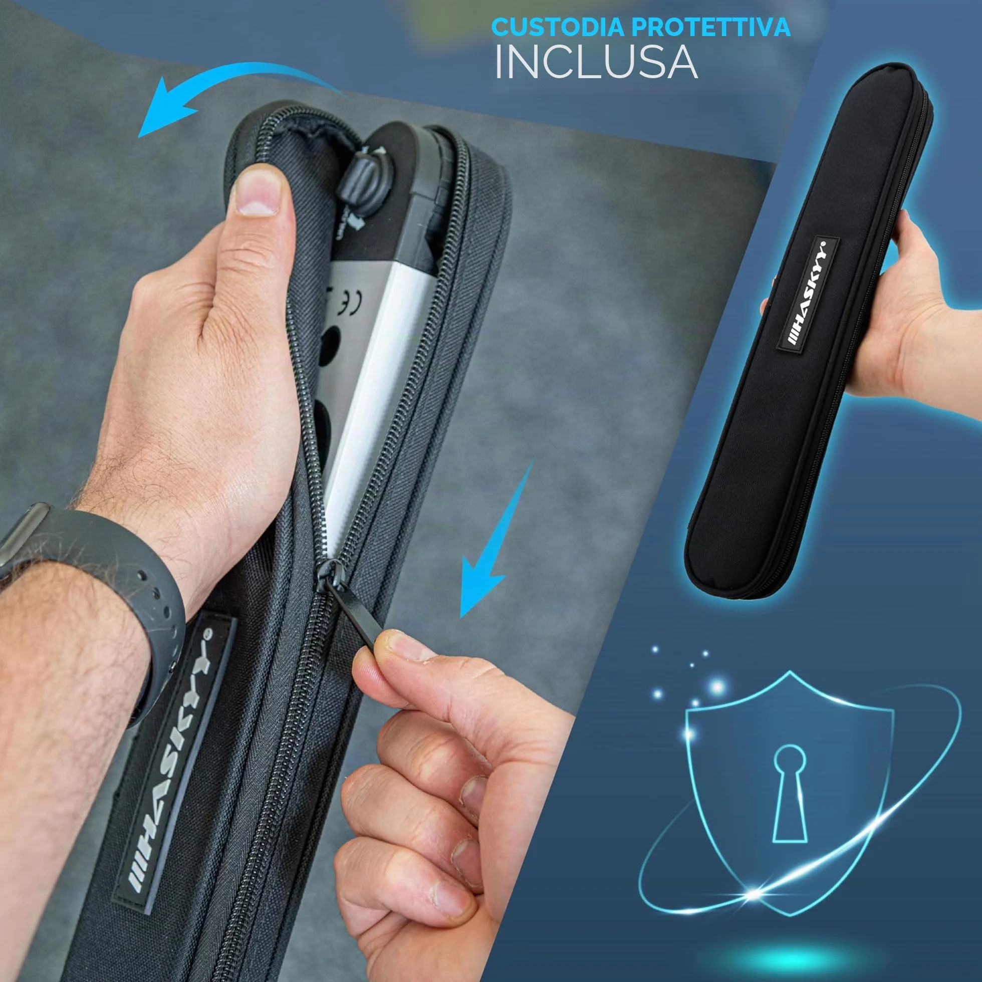 HASKYY Livella goniometrica 0-230° Livella rotante con display LCD 450 mm per misurazioni, ristrutturazioni e costruzioni - Argento