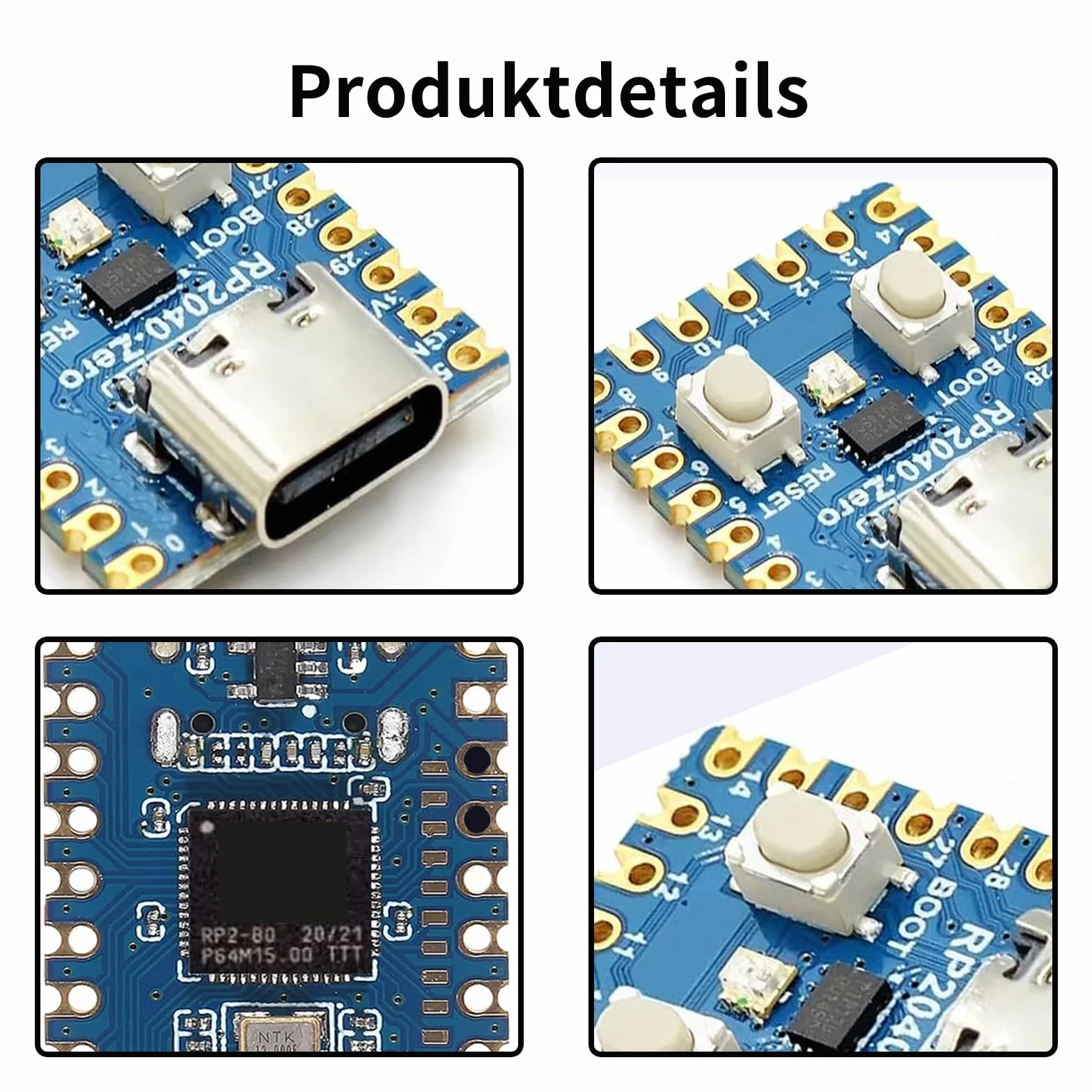 RP2040-Zero Microcontroller Board basato su Raspberry Pi 2040 Dual-Core ARM Cortex M0+