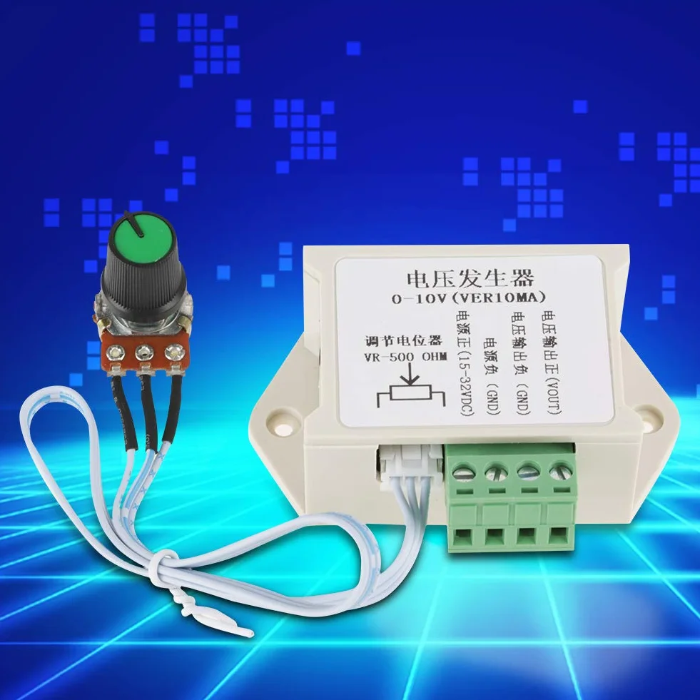 Generatore di segnali di tensione, 0-10 V DC 10mA Segnale Alimentatore regolabile Modulo analogico Trasmettitore di uscita di tensione analogica