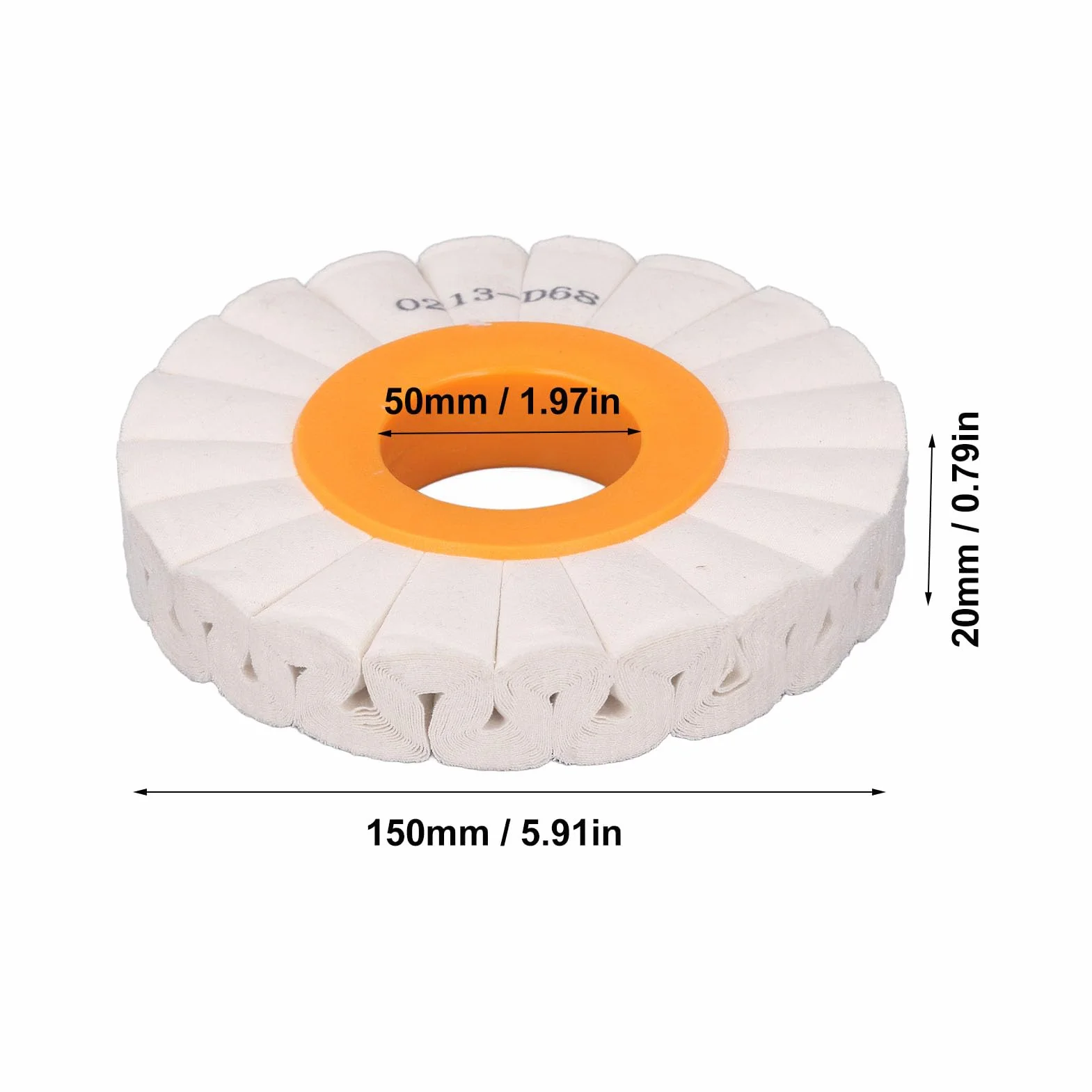 Mola per Lucidatura in Tessuto di Cotone 150x50 mm do Smerigliatrice da Banco
