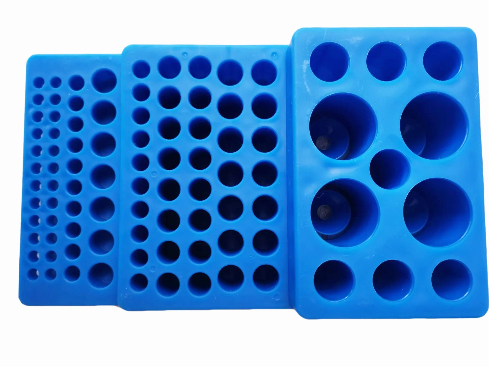 MUHWA Portaprovette Multifunzionale Trapezoidale per Provette 0,2-50 ml, Portafiale da Laboratorio