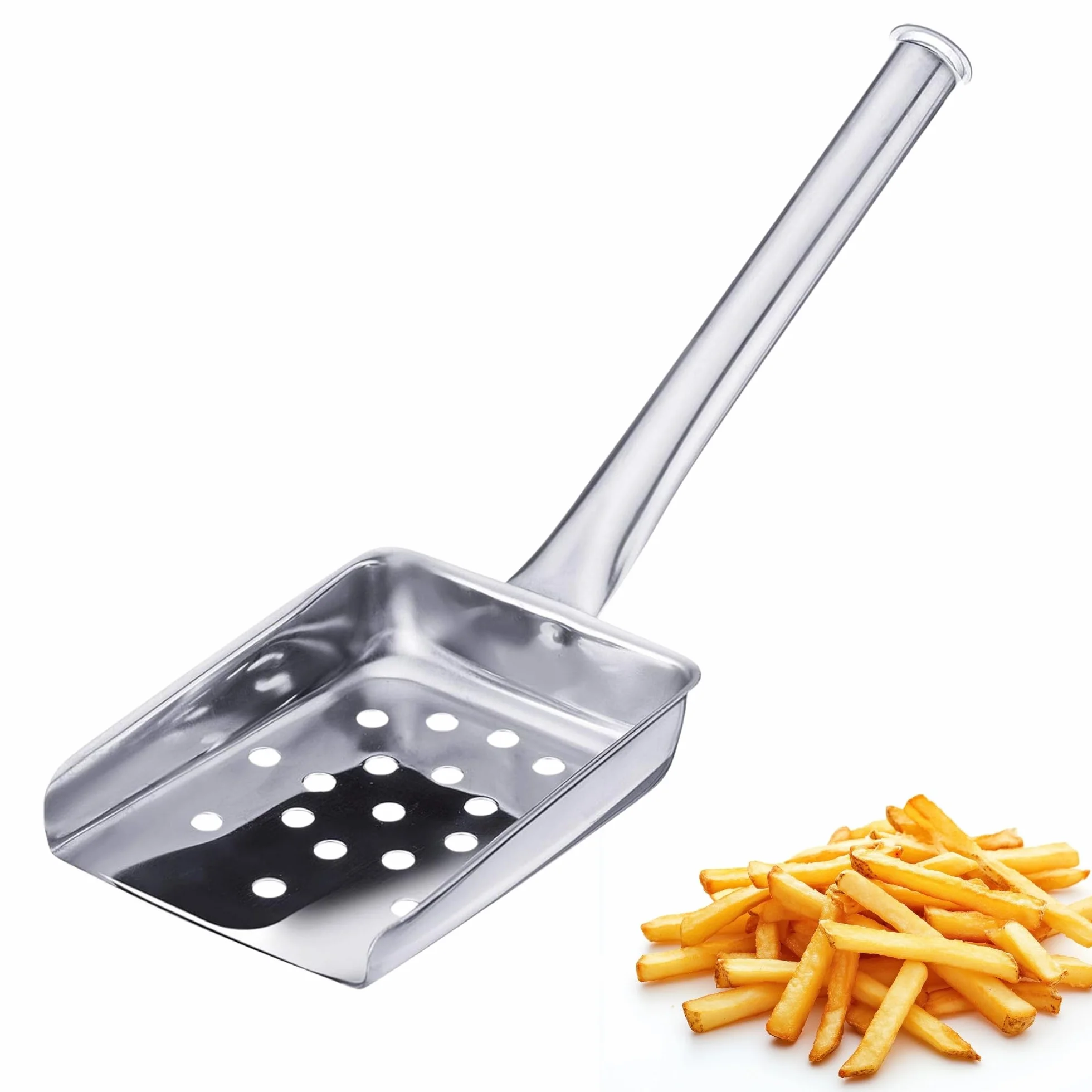 Westmark Paletta per patatine fritte, Lunghezza: 26 cm, Acciaio inox, Argento, 91292270