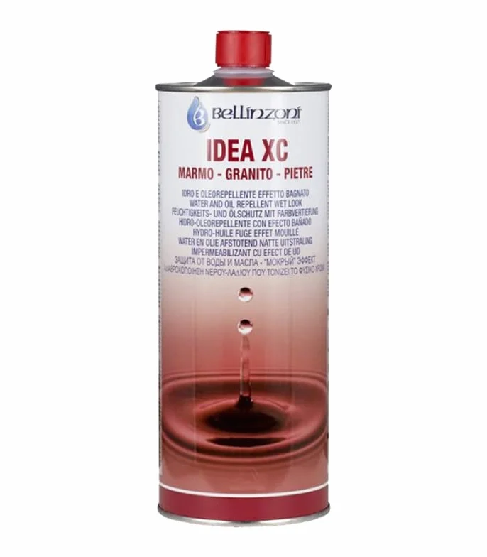 BELLINZONI - Idea Xc, idrorepellente, oleorepellente, protettore di superfici in pietra, facciate e piani di lavoro, per marmo, granito, pietra calcarea, 250 ml