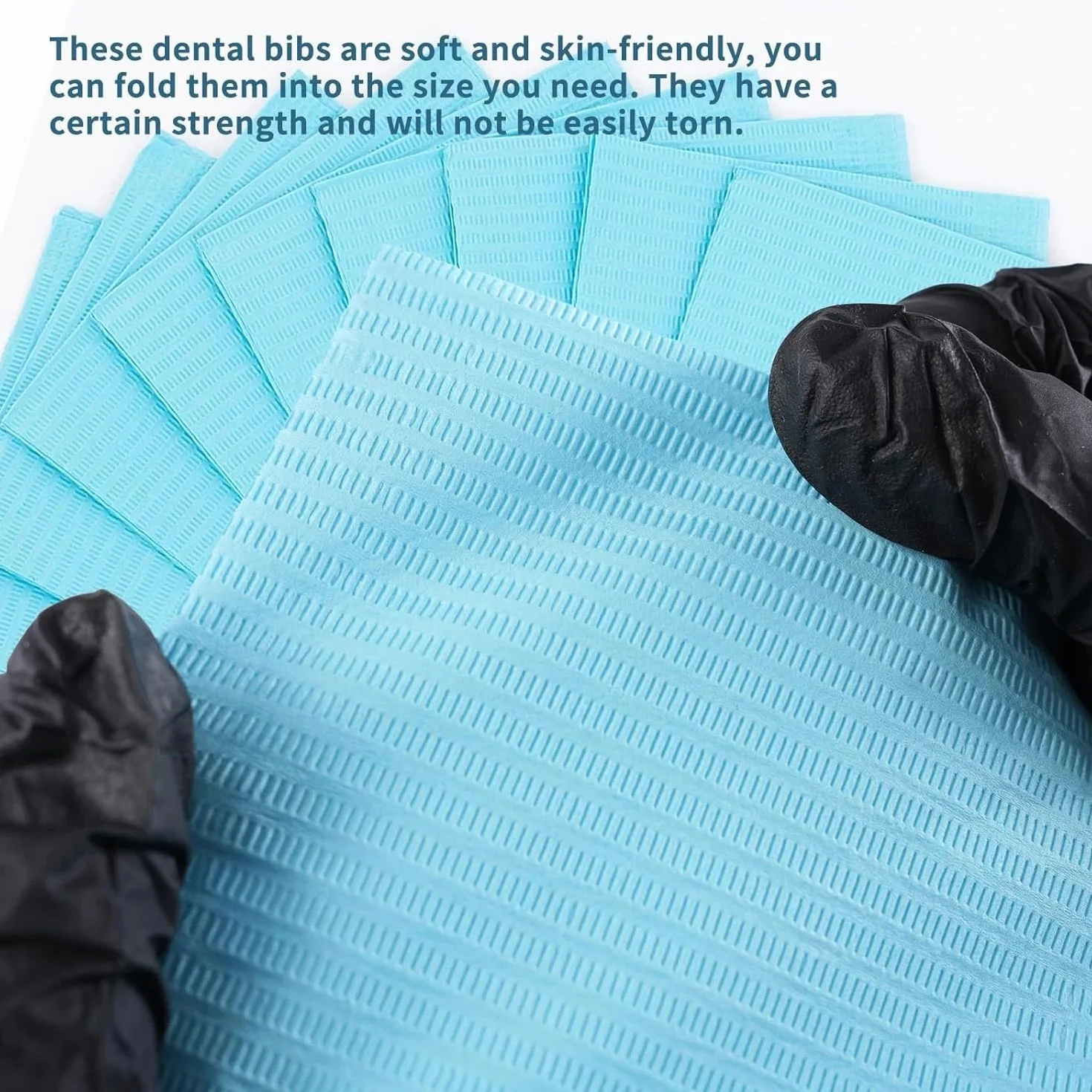 Bavaglini Dentali TNT 500 Pezzi 33x45cm Salviette Monouso per Tatuaggi e Centri Benessere