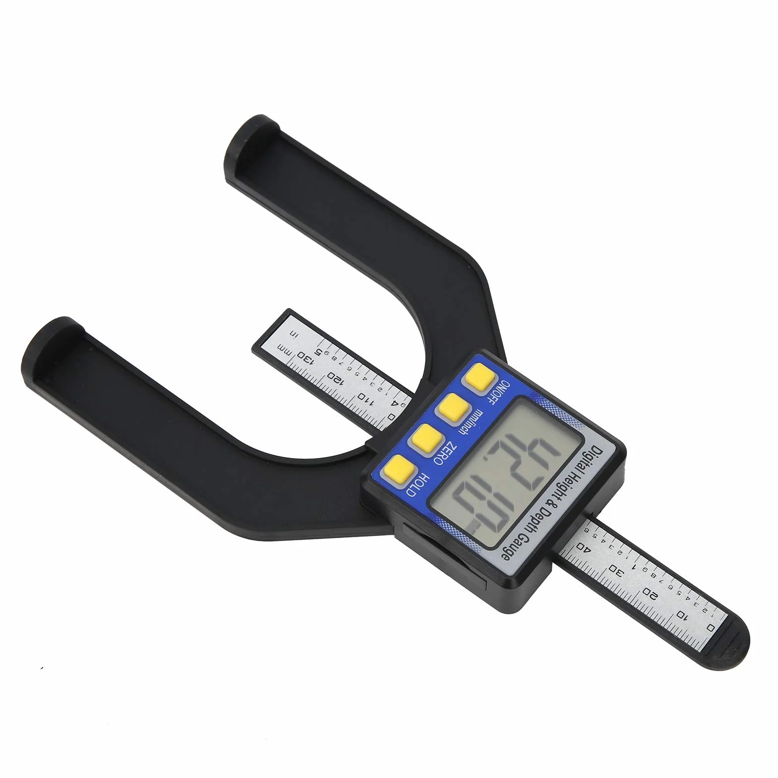 Misuratore di Altezza Digitale 0‑80 Mm Misuratore Elettronico di Altezza e profondità Strumento di Misura per Righello per la Lavorazione del Legno