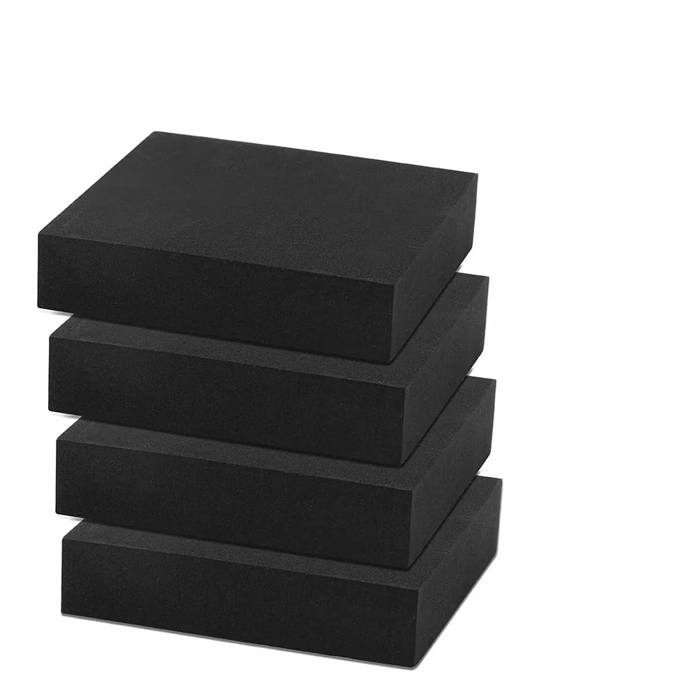 Foglio di Gomma Espansa Autoadesiva 20mm Nero 100x100x20mm per Mobili Progetti DIY